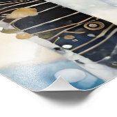 ホワイトブルーウィンターウッズ フォトプリント (角)