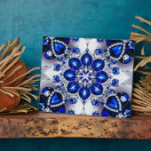 ホワイトブルーカラー付きプラークモダンデザイン フォトプラーク (側面)