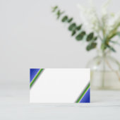 ホワイトブルーグリーン名刺 名刺 (スタンド正面)