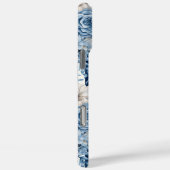 ホワイトブルーストライプフローラ Case-Mate iPhoneケース (裏面 / 右)