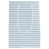 ホワイトブルーストライプ ミディアムペーパーバッグ (裏面)