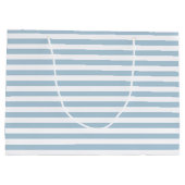 ホワイトブルーストライプ ラージペーパーバッグ (裏面)