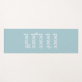 ホワイトブルーピース感動的引用文の鳥 ヨガマット (正面(横))