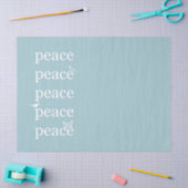 ホワイトブルーピース感動的引用文の鳥 薄葉紙 (クラフト)