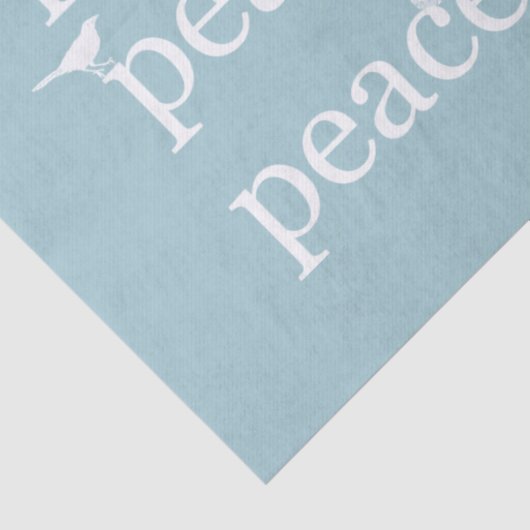 ホワイトブルーピース感動的引用文の鳥 薄葉紙 (詳細)