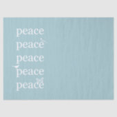 ホワイトブルーピース感動的引用文の鳥 薄葉紙 (正面)