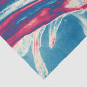 ホワイトブルーブルゴーニュ絵画マーブリーのアート食感 薄葉紙 (詳細)