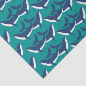 ホワイトブルーホエールシーアニマルグリーン海マリーン 薄葉紙 (詳細)