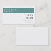 ホワイトブルーモダンコンサルタント 名刺 (正面/裏面)