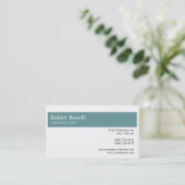 ホワイトブルーモダンコンサルタント 名刺 (スタンド正面)