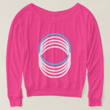 ホワイトブルーモダンサークル4アレックス