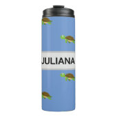 ホワイトブルーモダンタートルタンブラー タンブラー (正面)