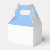 ホワイトブルーモダンボーイの赤ちゃんシャワー フェイバーボックス (裏面サイド)