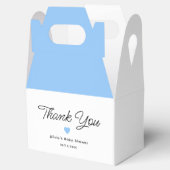 ホワイトブルーモダンボーイの赤ちゃんシャワー フェイバーボックス (オープン)