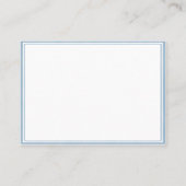 ホワイトブルー枠付きプレイス/シートホルダーカード プレイスカード (裏面)