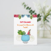 ホワイトブルー秋カボチャ水カラーフローラ緑 (スタンド正面)