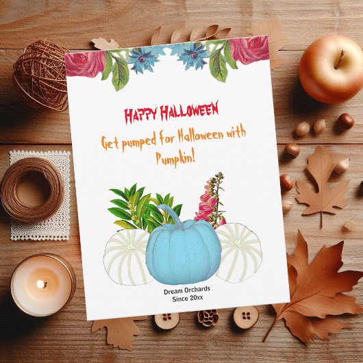 ホワイトブルー秋カボチャ水カラーフローラ緑