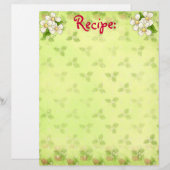ホワイトブロッサムレシピ紙 (正面/裏面)