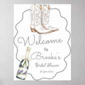 ホワイトブーツ&バブリーブライダルシャワーへようこそ ポスター (正面)