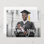 ホワイトブ感謝していラシ卒業カード (正面/裏面)