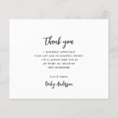 ホワイトブ感謝していラシ卒業カード (裏面)