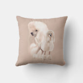 ホワイトプエレガントードルパステルコラージュ クッション (裏面)