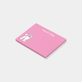 ホワイトプカスタムードルPost-it®ノート4インチx 3インチ ポストイット