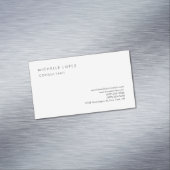 ホワイトプクラシカルライエレガントンプロフェッショナル マグネット名刺 (インサイチュ)