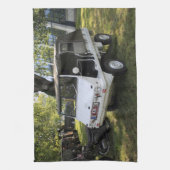 ホワイトプチハフリンガー キッチンタオル (縦)