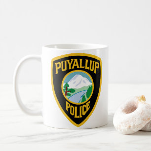ホワイトプヤラップ警察マグ コーヒーマグカップ