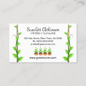 ホワイトプラント子供部屋名刺テンプレート 名刺 (裏面)