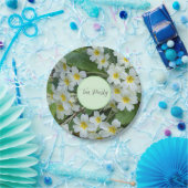 ホワイトプリムローゼスフローラティーパーティー ペーパープレート (パーティー)