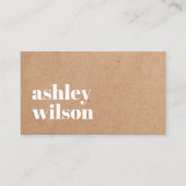 ホワイトプリモダンントクラフトコンサルタはっきりしたント 名刺 (正面)