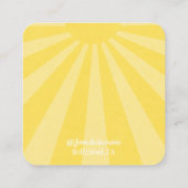 ホワイトプリントサンシャインスカイジュエリーディスプレイ コーリングカード (裏面)