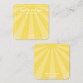 ホワイトプリントサンシャインスカイジュエリーディスプレイ コーリングカード (正面/裏面)