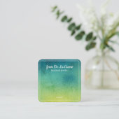 ホワイトプリントジュエルトーンジュエリーディスプレイ コーリングカード (スタンド正面)