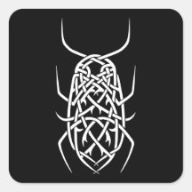 ホワイトプリントスクエアシール