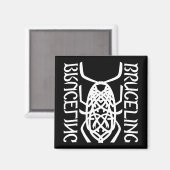 ホワイトプリントスクエアマグネット マグネット (正面/裏面)