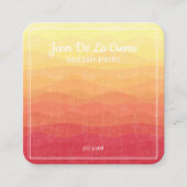 ホワイトプリントデザートスキージュエリーディスプレイ コーリングカード (正面)