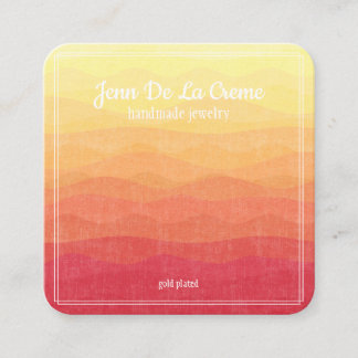 ホワイトプリントデザートスキージュエリーディスプレイ コーリングカード