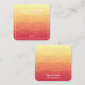 ホワイトプリントデザートスキージュエリーディスプレイ コーリングカード (正面/裏面)