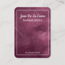 ホワイトプリント紫色の宝石トーンジュエリー表示