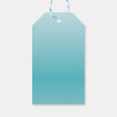 ホワイトプルメリアフラワービーチ結婚式ありがとう ギフトタグ (裏面)