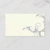 ホワイトプルメリア空白のエスコートカード プレイスカード (裏面)