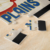 ホワイトプレインズニューヨークアップル – ヴィンテージ旅行 ジグソーパズル (側面)