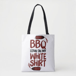 ホワイトプレミアムのBBQステイン トートバッグ