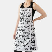 ホワイトプレミアム素晴らしいパパ父の日ファンキーおもしろい エプロン (インサイチュ)