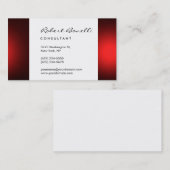 ホワイトプレーンモダンコンサルタント 名刺 (正面/裏面)