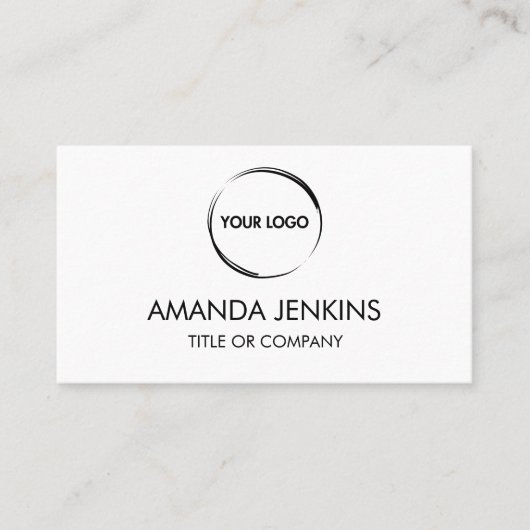 ホワイトプレーン汎用デザイン 名刺 (正面)