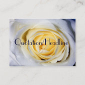 ホワイトプロファイルカード 名刺 (裏面)